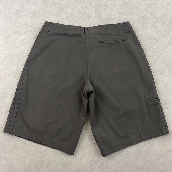 Adidas Chino Shorts Mens Size Medium Gray Three Stripes Utility Cargo Pocket - Picture 4 of 14